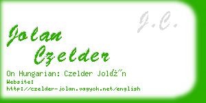 jolan czelder business card